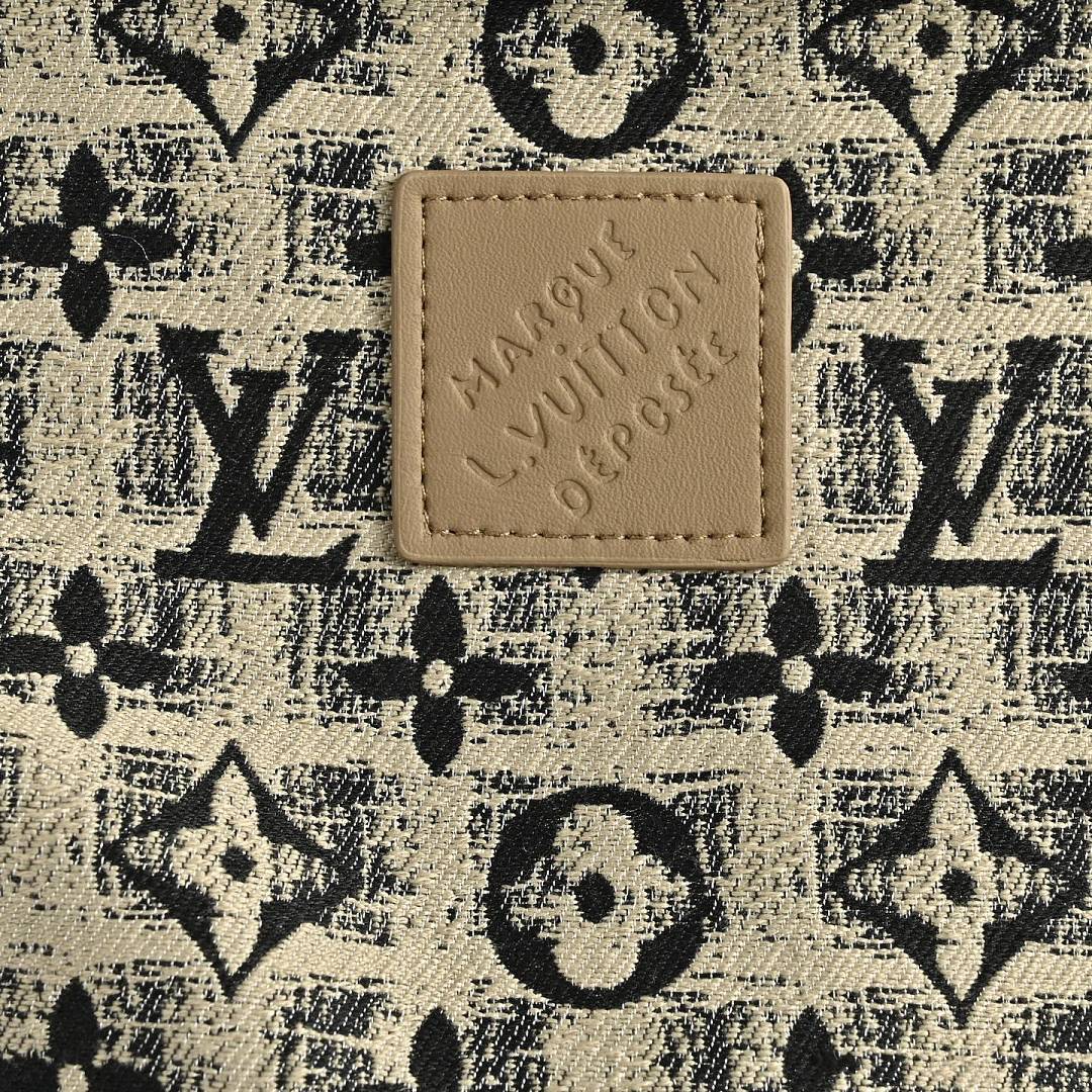 Louis Vuitton Monogram Textured Button Jacket - Beige
