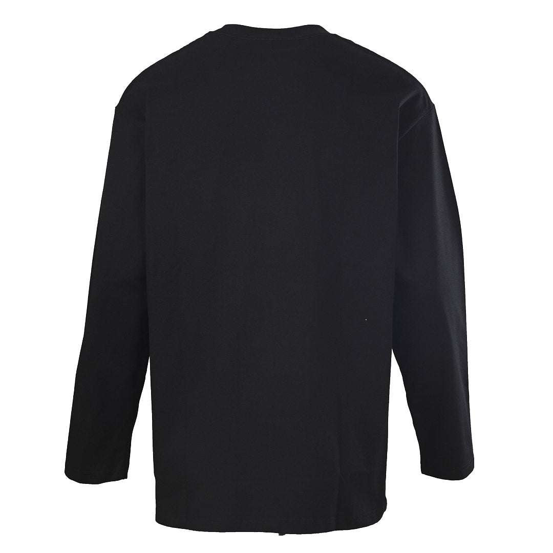 Prada Long-Sleeve T-Shirt with Re-Nylon Chest Pocket and Triangle Logo