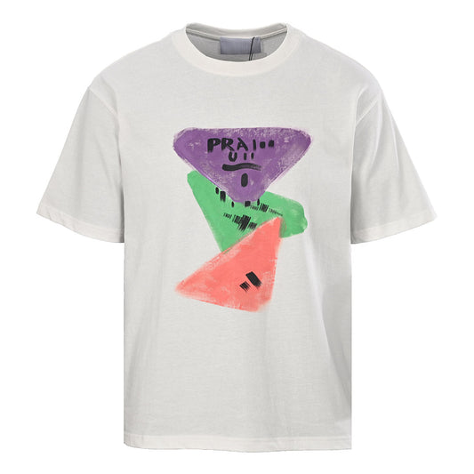 PRADA Painted Print T-shirt