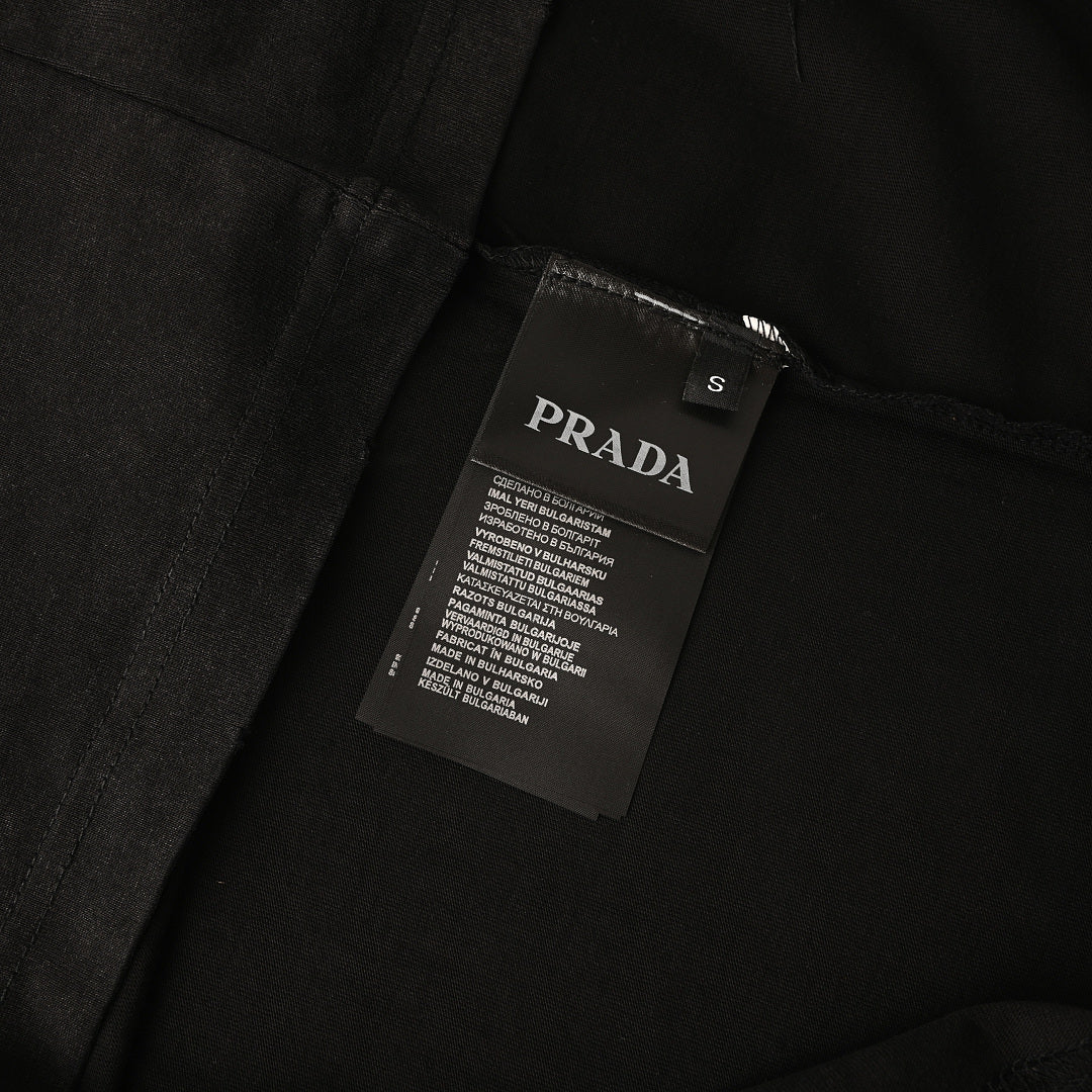 PRADA Cutout Letter Print T-Shirt