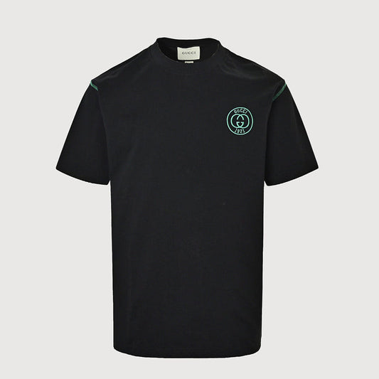 Gucci 2026 GG 1921 Crest Embroidered T-Shirt — Black | Made in Italy