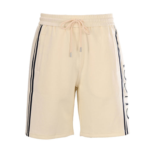 Gucci Script Logo Side Stripe Cotton Fleece Shorts – Off-White