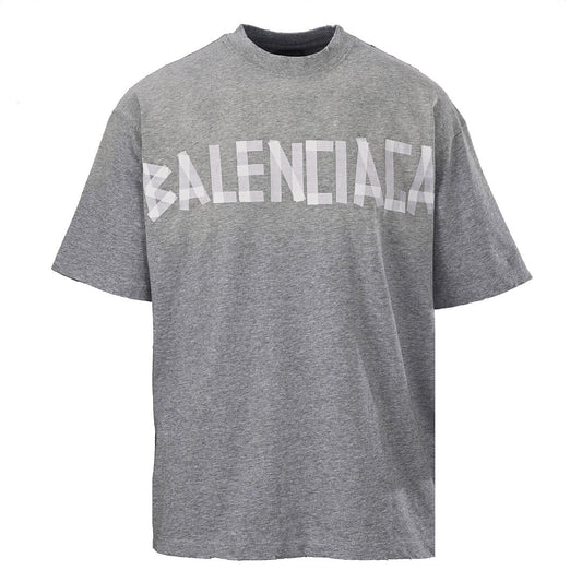Balenciaga Masking Tape Logo T-Shirt – Grey