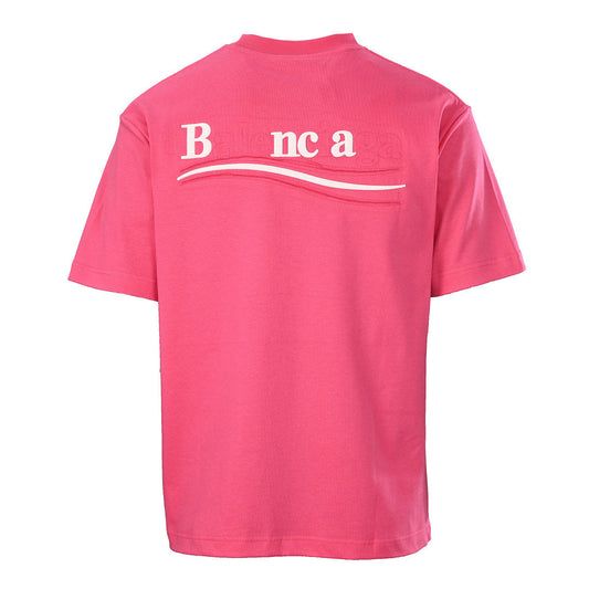 Balenciaga Political Campaign Logo T-Shirt – Pink