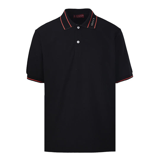 GUCCI Ribbed Jacquard Polo Shirt