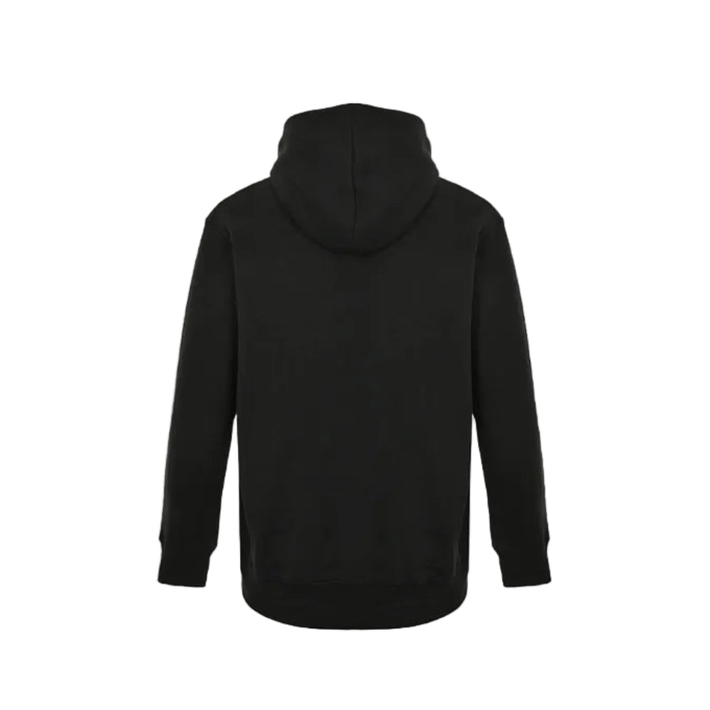 Gucci Black Heavyweight Cotton Hoodie with Raised-Letter Wordmark Print