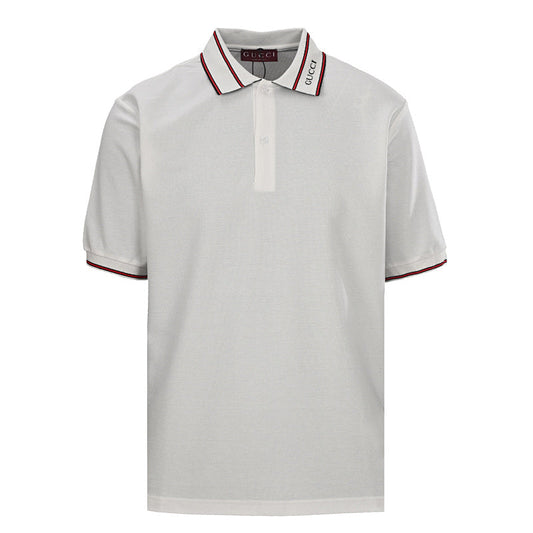 GUCCI Ribbed Jacquard Polo Shirt