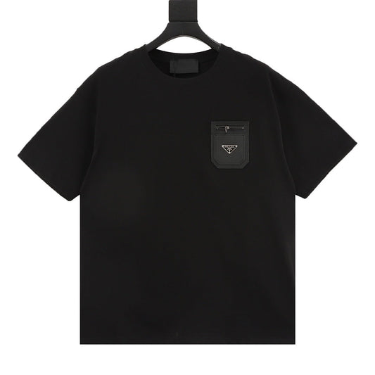PRADA Nylon Zip-Pocket T-Shirt | 2026 New Collection