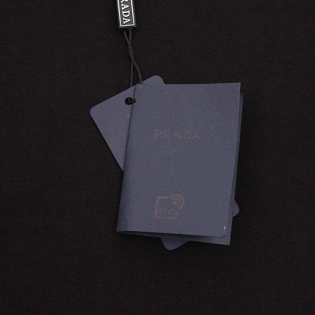 PRADA Nylon Zip-Pocket T-Shirt | 2026 New Collection