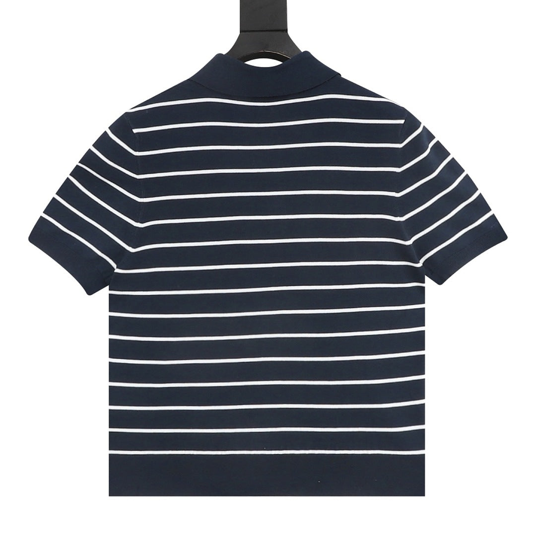 PRADA Stripe Polo Shirt | 2026 New Collection