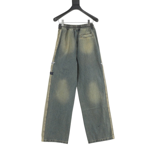 AMIRI Five-Star Embroidered Jeans