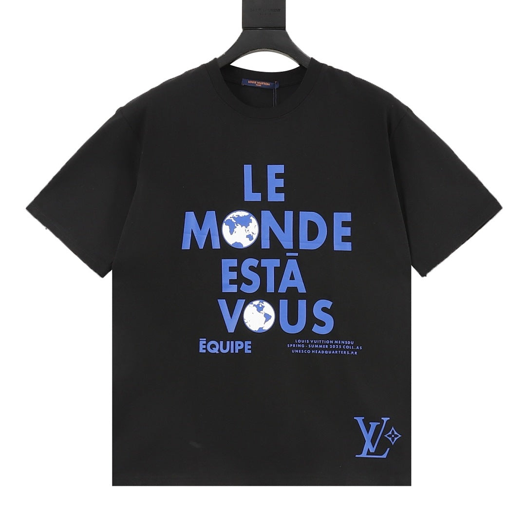 Louis Vuitton "Le Monde Est À Vous" Équipe Short-Sleeve T-Shirt