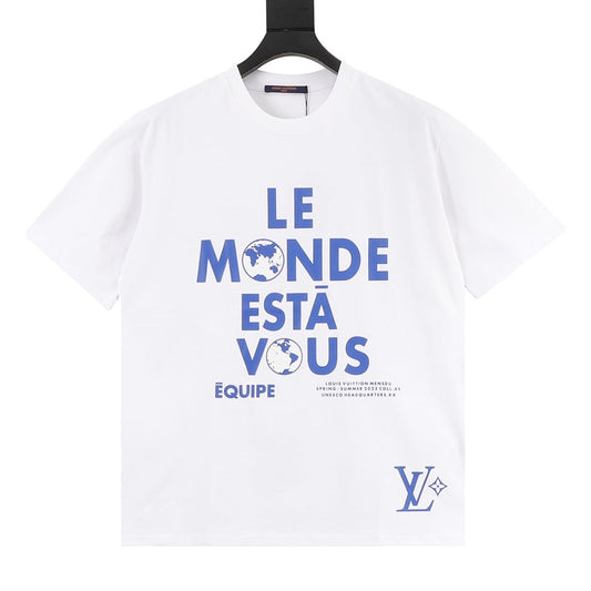 Louis Vuitton "Le Monde Est À Vous" Équipe Short-Sleeve T-Shirt