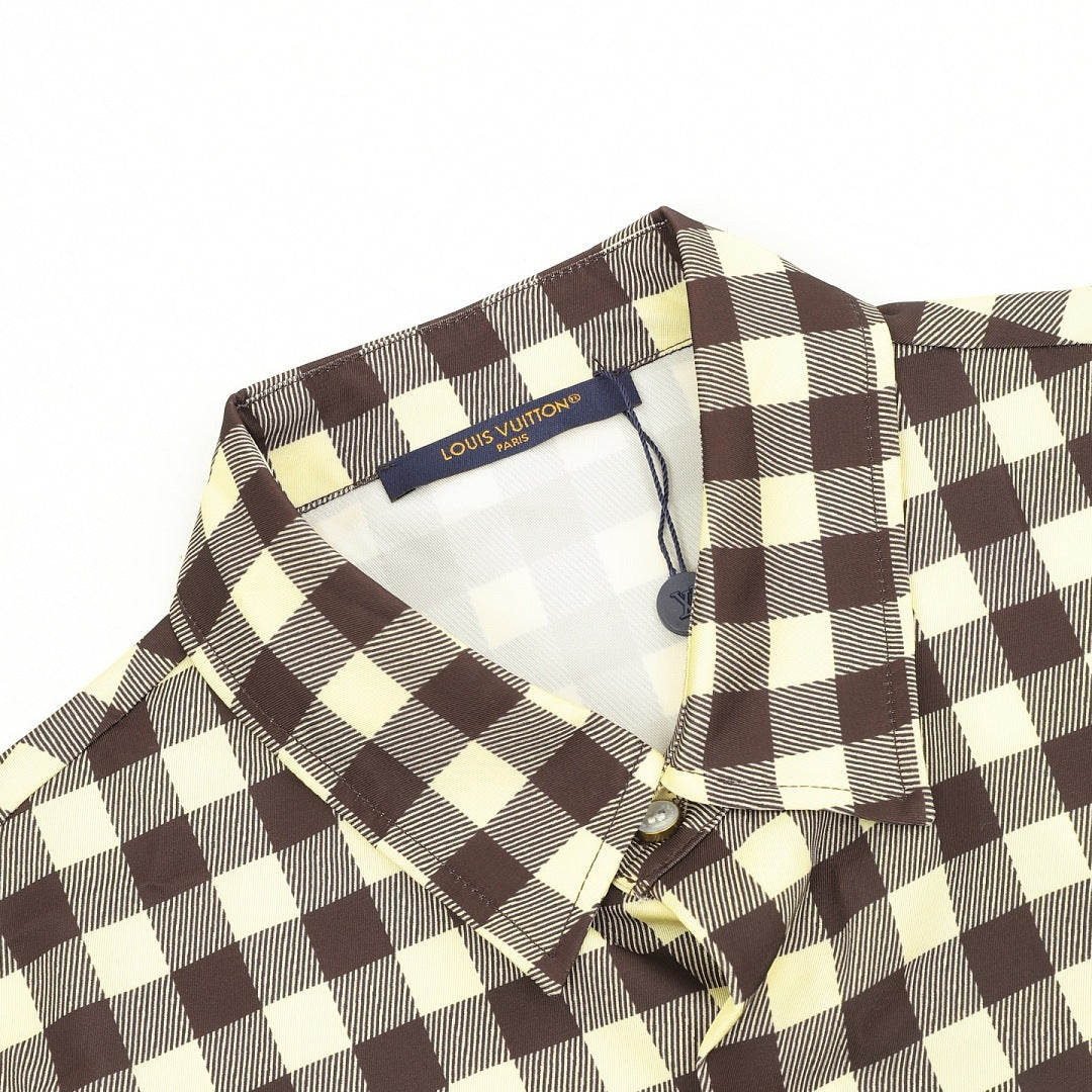 Louis Vuitton Damier Check Short-Sleeve Shirt