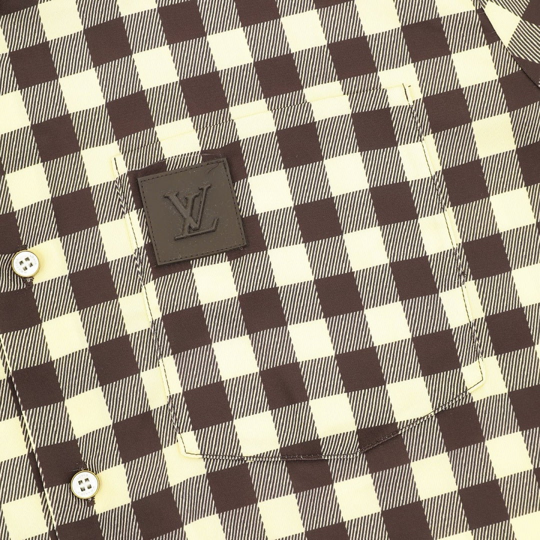 Louis Vuitton Damier Check Short-Sleeve Shirt