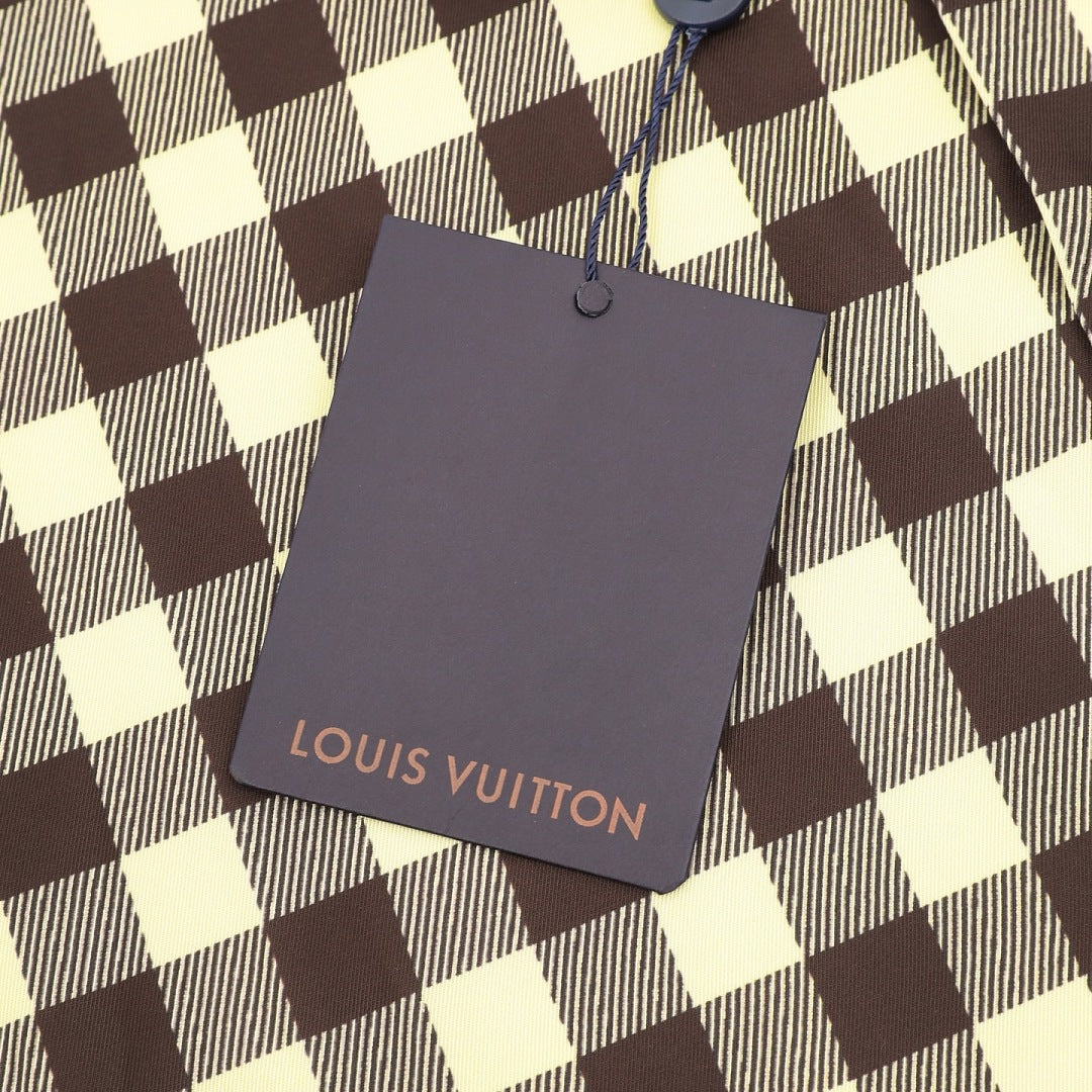 Louis Vuitton Damier Check Short-Sleeve Shirt