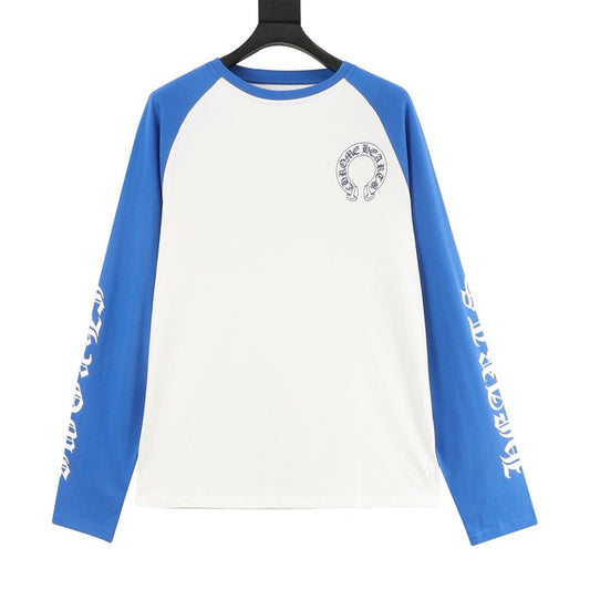Chrome Hearts Horseshoe Logo Raglan Long-Sleeve T-Shirt