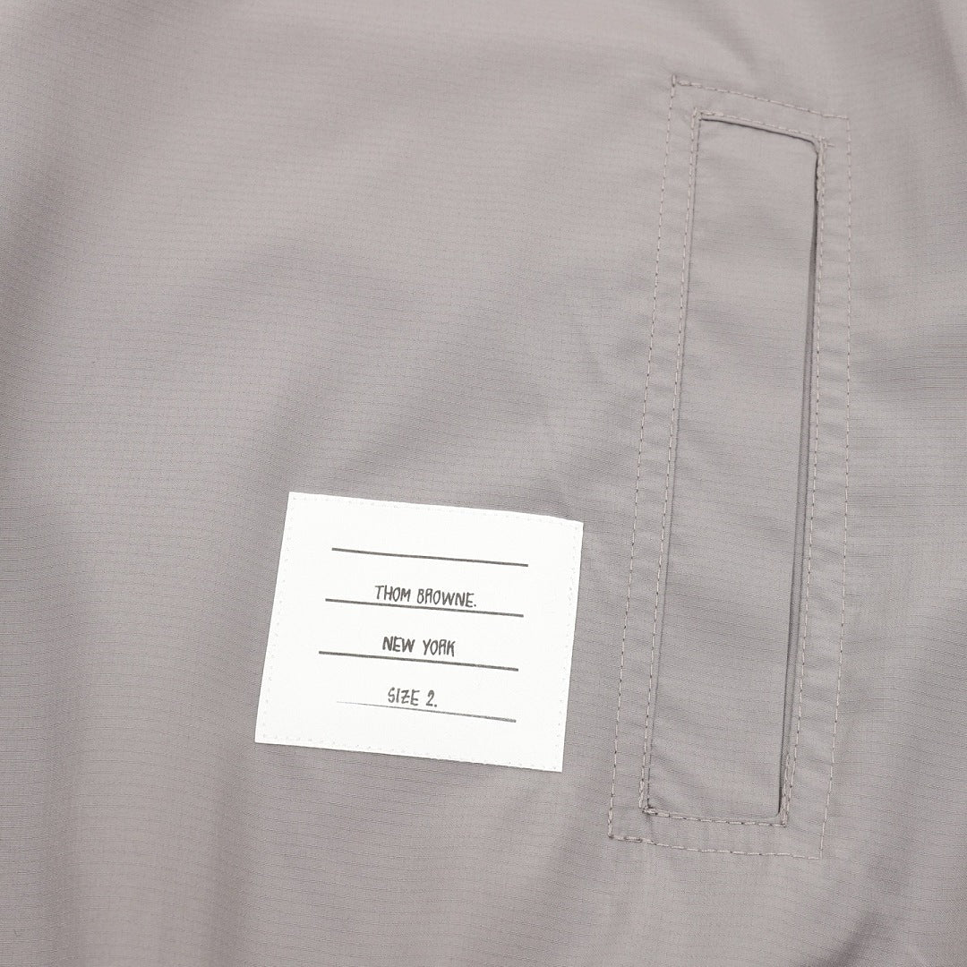 Thom Browne Two-Tone Four-Bar Stripe Sun Protection Jacket
