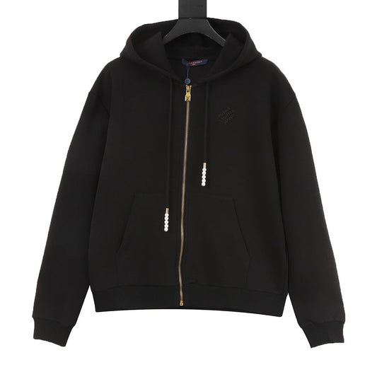Louis Vuitton Zip-Up Hoodie Black